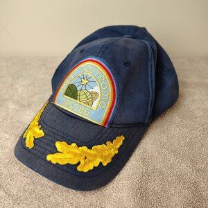 Vintage USCSS NOSTROMO Golf Leaf Hat Snapback Adjustable Blue Alien Movie
